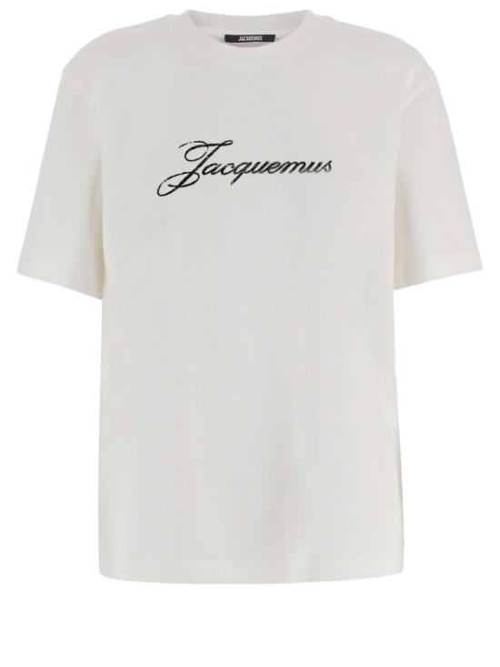 26FW 자크뮈스 로고 프린트 장식 티셔츠 TSM00639AJ00289100 White