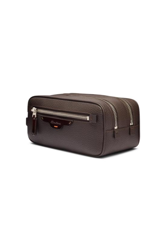 25FW 산토니 뷰티 케이스 UFPPA2772FO 2T50 Black - SANTONI