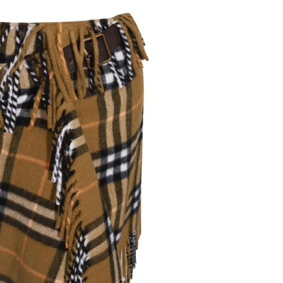  버버리 체크 울 캐시미어 스카프 스커트 8099716C1422 Brown - BURBERRY