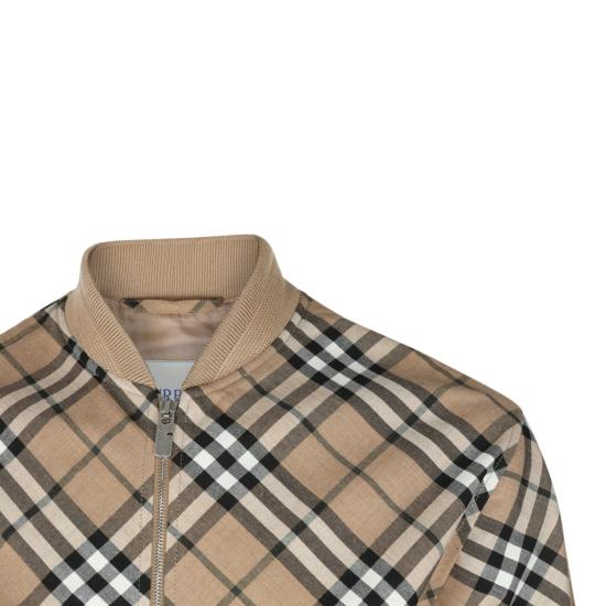  버버리 체크 울 블렌드 봄버 자켓 8092963C1202 Neutrals - BURBERRY