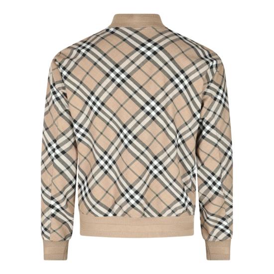  버버리 체크 울 블렌드 봄버 자켓 8092963C1202 Neutrals - BURBERRY