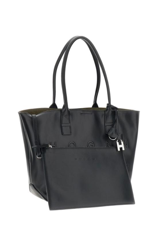 26FW 호간 토트백 KBW01TA0200TZPB999 Black - HOGAN