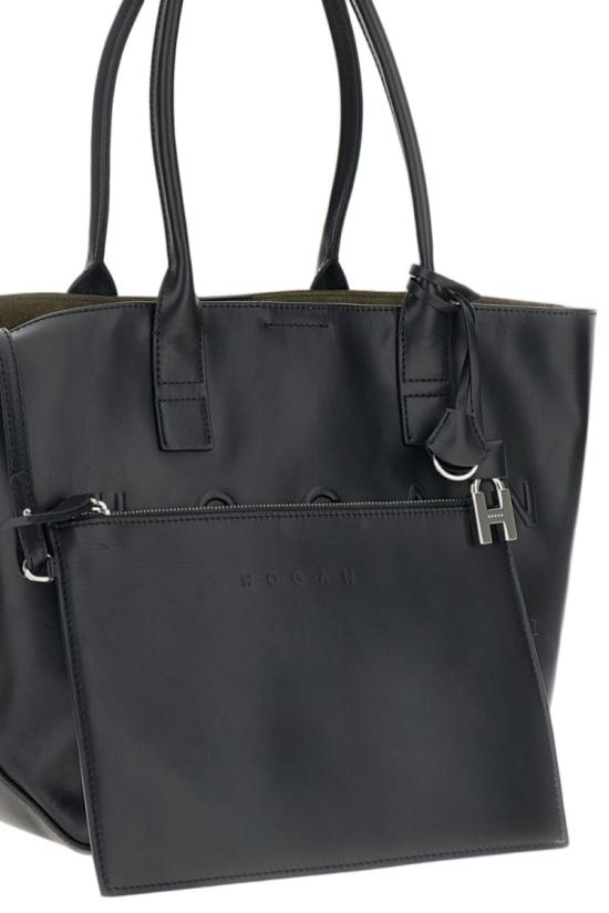 26FW 호간 토트백 KBW01TA0200TZPB999 Black - HOGAN