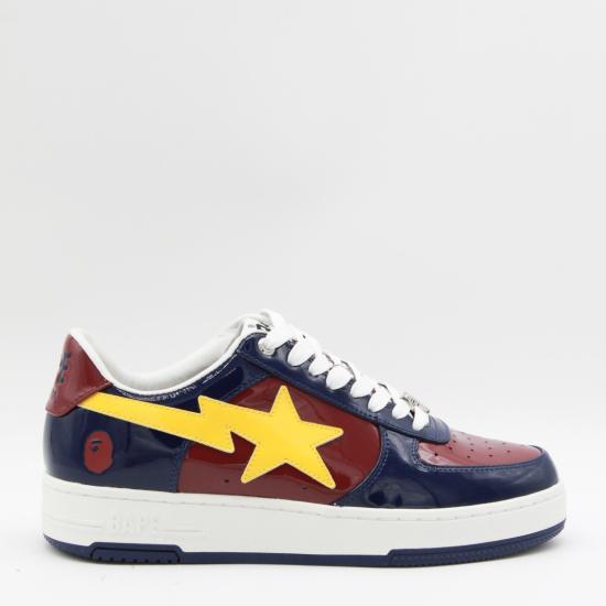26SS 베이프 스니커즈 001FWM301305MBURGUNDY Blue - BAPE