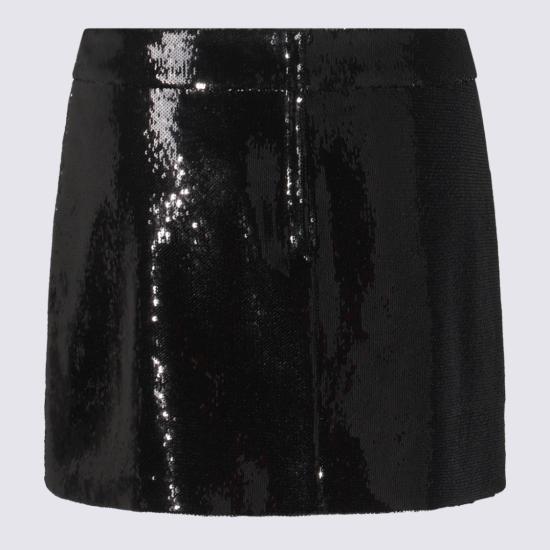 돌체앤가바나 마이크로 시퀸 엠벨리쉬먼트 미니스커트 F4CWOTFLSIMN0000 Black - DOLCE & GABBANA