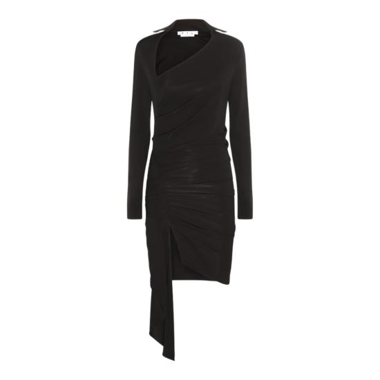  오프화이트 미디 원피스 OWDB460S23FAB0011000 Black