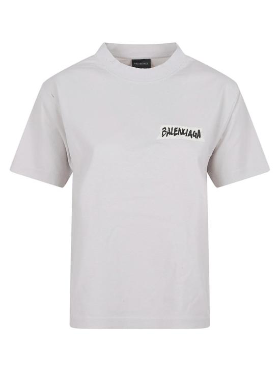 26SS 발렌시아가 반팔 티셔츠 850990WTTVL69012 White