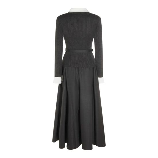 26FW 셀프 포트레이트 롱 원피스 PF26131MAGRGREY Black - SELF PORTRAIT