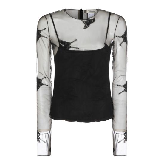 26SS 블루마린 블라우스 P644C262AF0990 Black