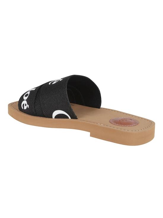 26FW 끌로에 우디 플랫 뮬 CHC22U188Z3001 Black - CHLOE