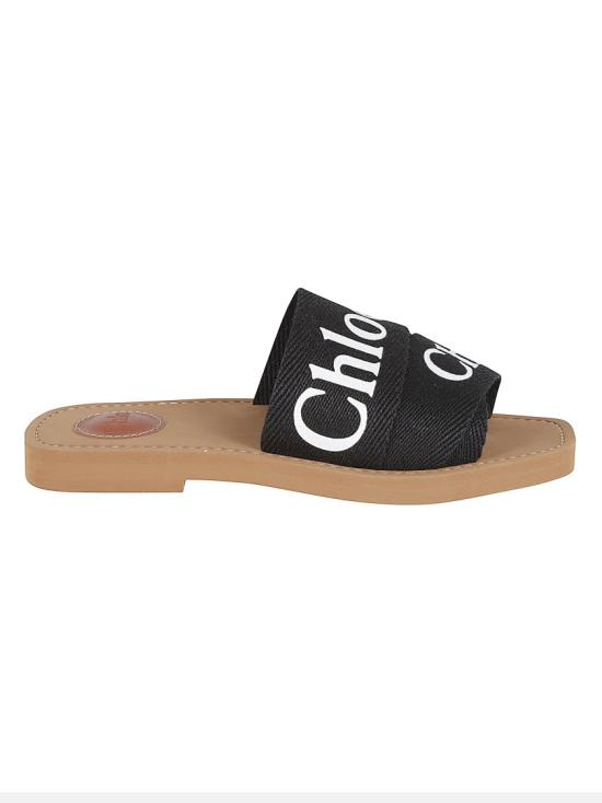 26FW 끌로에 우디 플랫 뮬 CHC22U188Z3001 Black