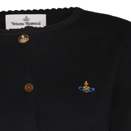 26FW 비비안웨스트우드 베아 크롭드 가디건 1803002UY001VN402 Black - VIVIENNE WESTWOOD