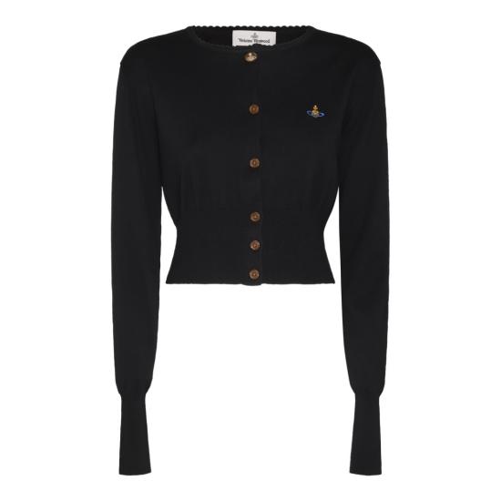 26FW 비비안웨스트우드 베아 크롭드 가디건 1803002UY001VN402 Black