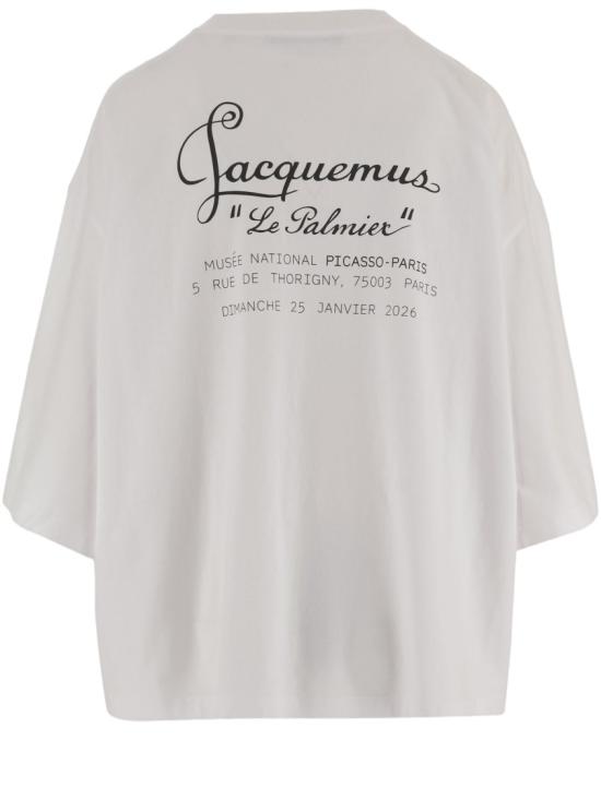 26FW 자크뮈스 반팔 티셔츠 TSU00361AJ002891PE White - JACQUEMUS