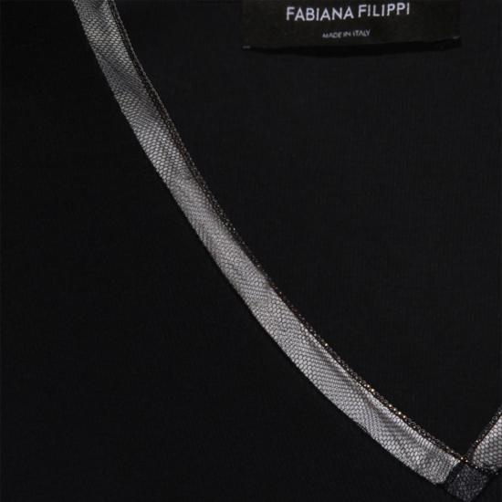 26FW 파비아나 필리피 긴팔 티셔츠 JED216F604L9075146 Black - FABIANA FILIPPI