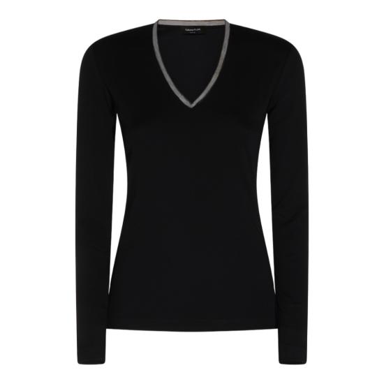 26FW 파비아나 필리피 긴팔 티셔츠 JED216F604L9075146 Black