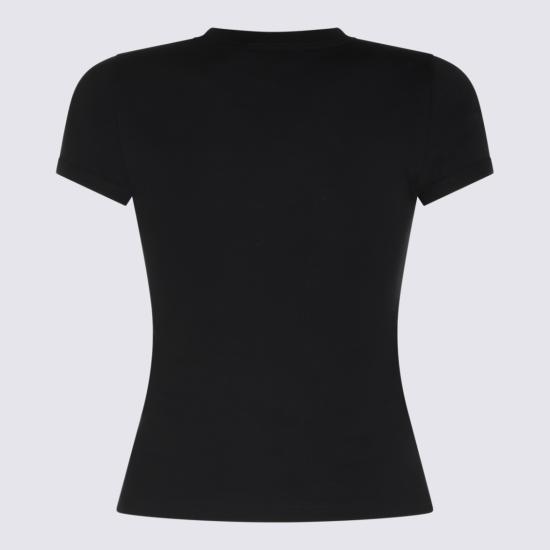 26FW 생로랑 반팔 티셔츠 869630Y38BD1000 Black - SAINT LAURENT