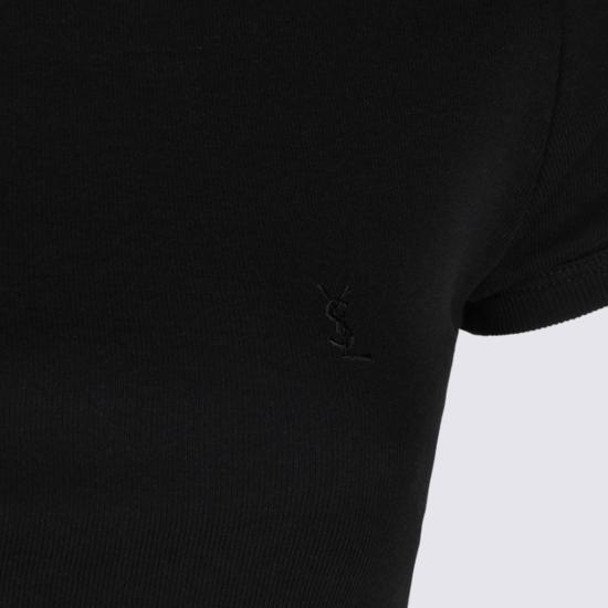 26FW 생로랑 반팔 티셔츠 869630Y38BD1000 Black - SAINT LAURENT