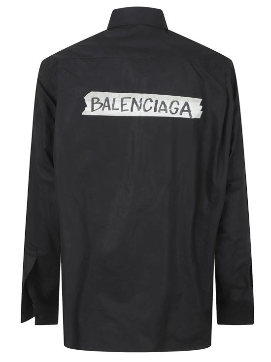 26SS 발렌시아가 긴팔 셔츠 857809MTRM281000 Black - BALENCIAGA