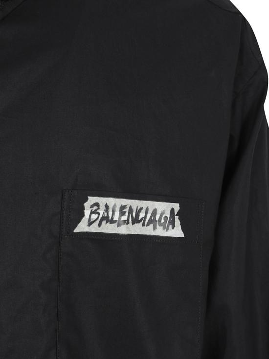 26SS 발렌시아가 긴팔 셔츠 857809MTRM281000 Black - BALENCIAGA