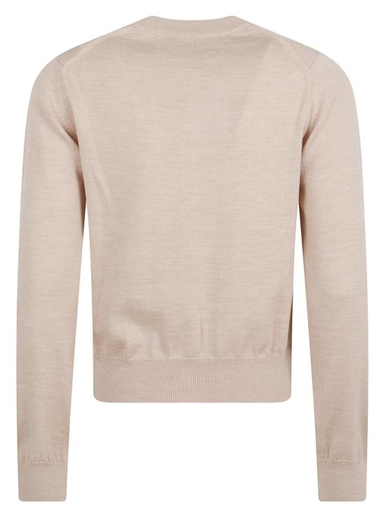 26SS 메종키츠네 베이비 폭스 메리노 레귤러 가디건 PW00502KT1181W 0429 Grey - MAISON KITSUNE
