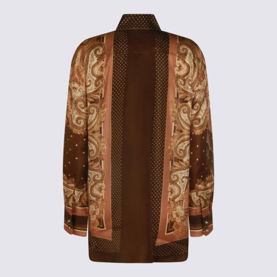 26SS 짐머만 블라우스 9999TS261CAPS Brown - ZIMMERMANN