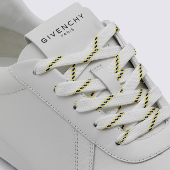 26SS 지방시 글라이드 레더 스니커즈 BH00B4H1X1100 White - GIVENCHY