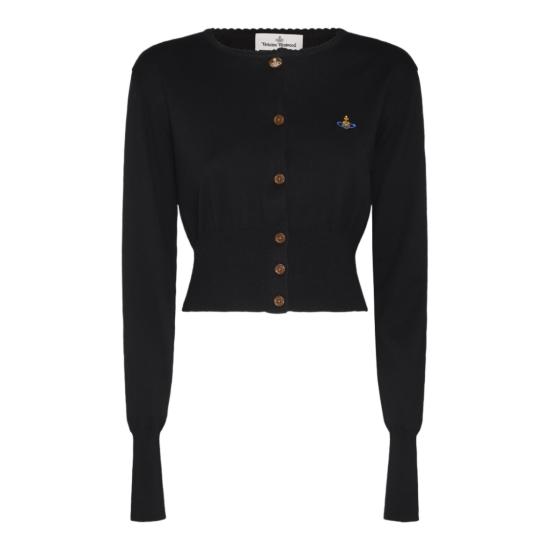 26FW 비비안웨스트우드 베아 크롭드 가디건 1803002UY001VN402 Black