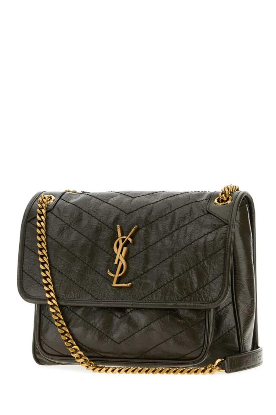 26FW 생로랑 니키 미디움 빈티지 레더 니키 미디움 빈티지 레더 6331840EN07 3212 Green - SAINT LAURENT