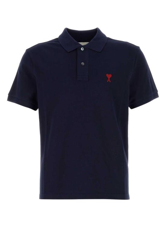 26FW 아미 스몰 하트 로고 폴로 셔츠 BFUPL001760 430 Blue