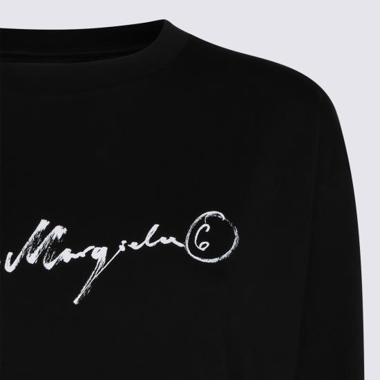 26FW MM6 메종마르지엘라 긴팔 티셔츠 S52GC0370 M20258900 Black - MM6 MAISON MARGIELA
