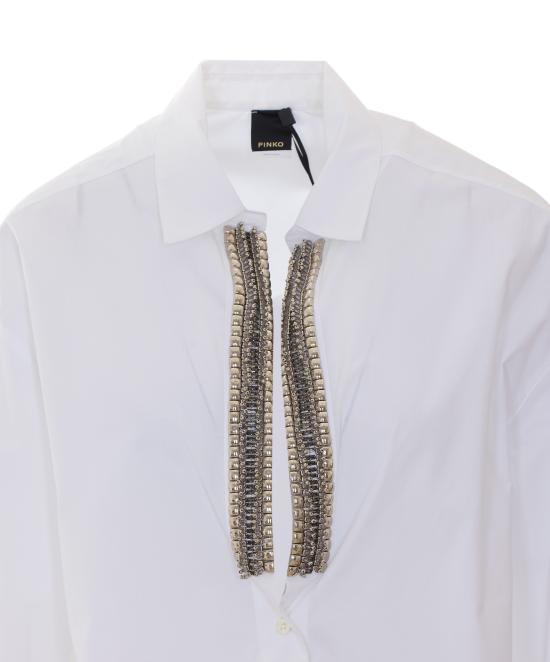 26FW 핑코 셔츠 104708 A3HRZ04 WHITE - PINKO