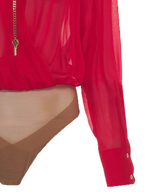 26FW 엘리자베타프랜치 바디수트 티셔츠 CB00966E2 CG5 RED - ELISABETTA FRANCHI