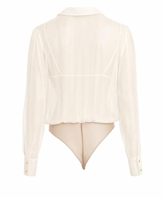 26FW 엘리자베타프랜치 바디수트 티셔츠 CB00966E2 360 White - ELISABETTA FRANCHI