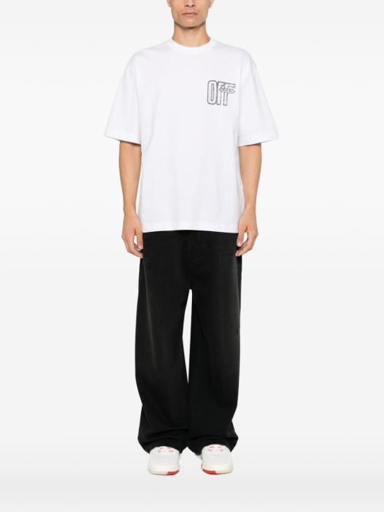26FW 오프화이트 반팔 티셔츠 OMAA120F26JER0 0Y10 WHITE - OFF WHITE