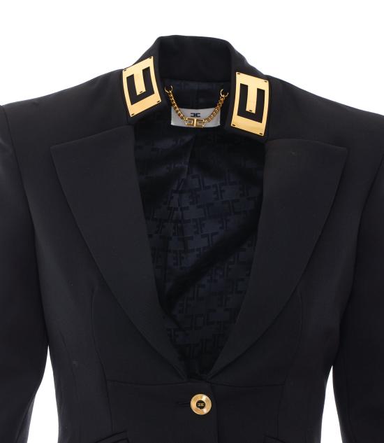 26FW 엘리자베타프랜치 수트 자켓 GI24966E2 110 Black - ELISABETTA FRANCHI