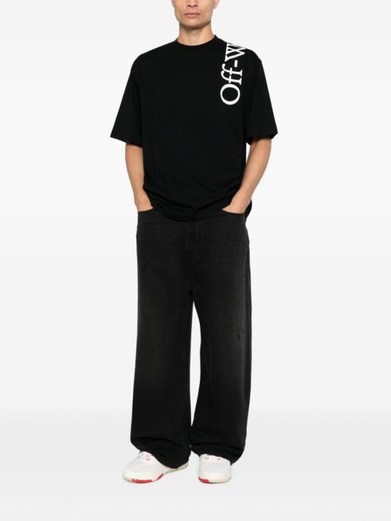 26FW 오프화이트 반팔 티셔츠 OMAA120F26JER0 1000 BLACK - OFF WHITE