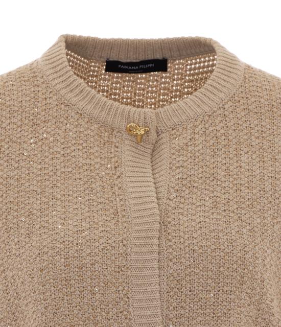 26FW 파비아나 필리피 가디건 MAD216F379 M3270167 BEIGE - FABIANA FILIPPI