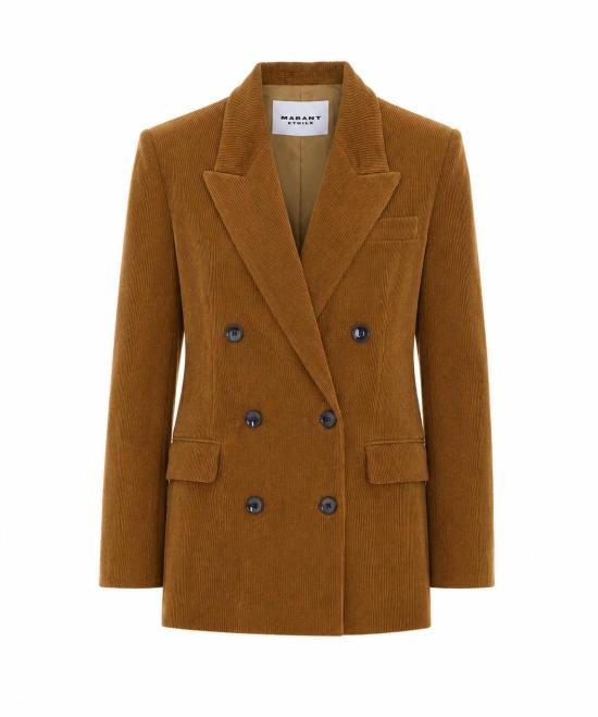 26FW 이자벨마랑에뚜왈 수트 자켓 VE0686FA D3G02E50CA Brown