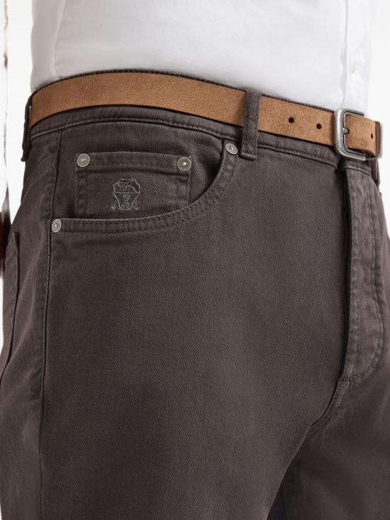 26FW 브루넬로 쿠치넬리 라이트웨이트 데님 팬츠 M277PD3210 C7517 BROWN - BRUNELLO CUCINELLI