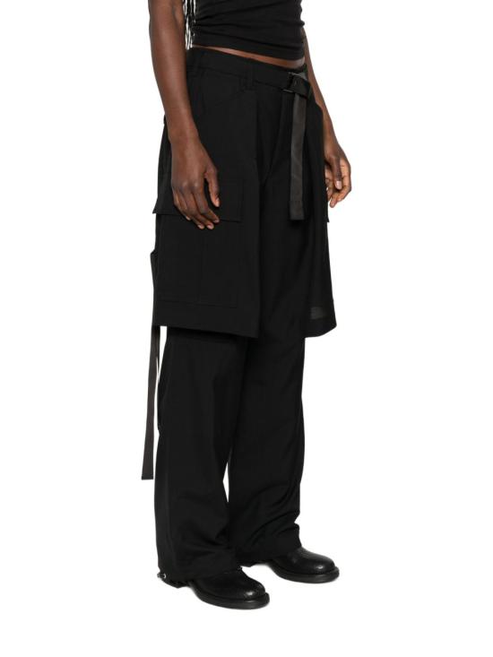 26FW 사카이 스트레이트 팬츠 26 08571 001 BLACK - SACAI