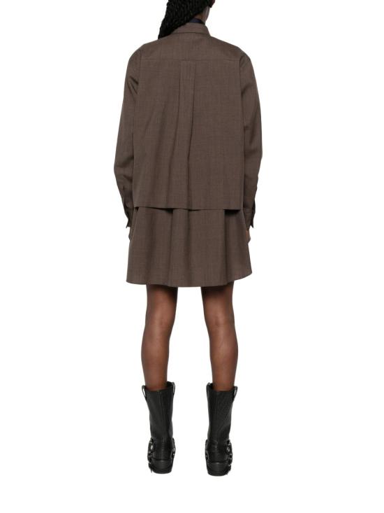 26FW 사카이 숏 원피스 26 08566 601 BROWN - SACAI
