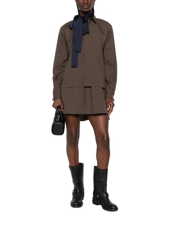 26FW 사카이 숏 원피스 26 08566 601 BROWN - SACAI