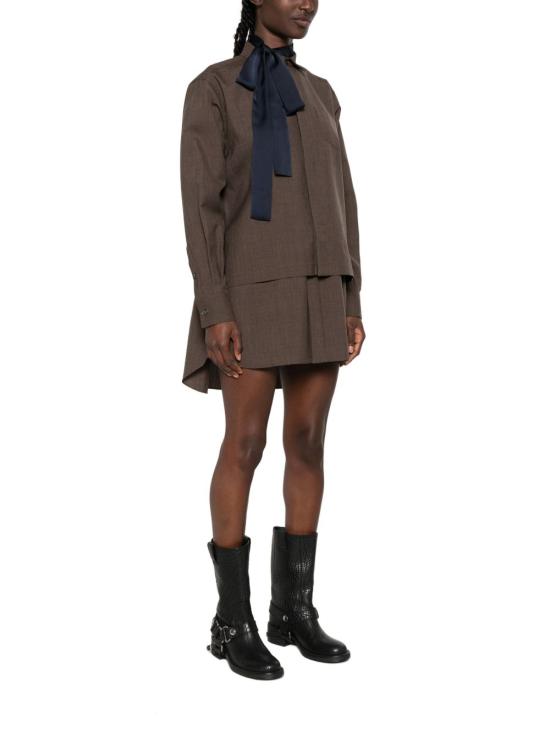 26FW 사카이 숏 원피스 26 08566 601 BROWN - SACAI