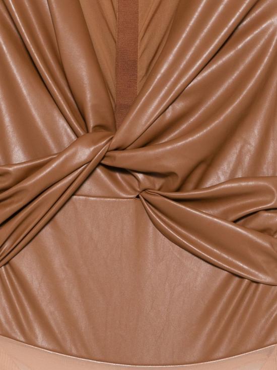 26FW 엘리자베타프랜치 바디수트 티셔츠 BO04566E2 FK3 BROWN - ELISABETTA FRANCHI
