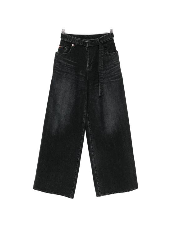26FW 사카이 데님 팬츠 SCW 313 001 BLACK