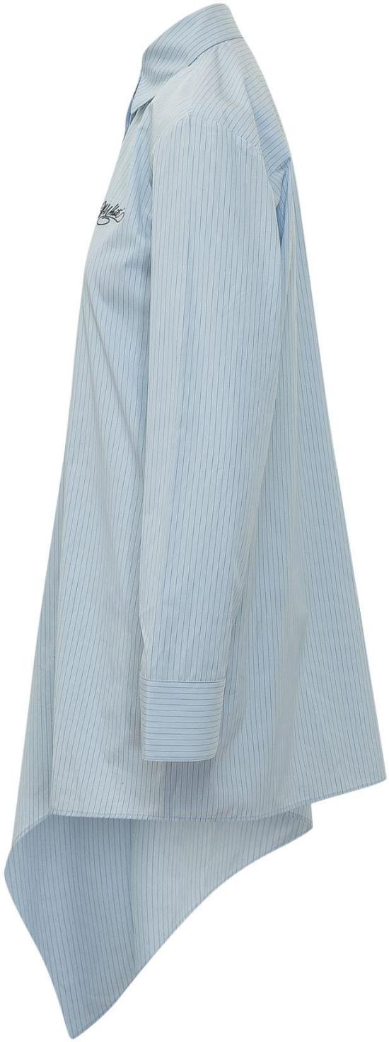 26FW 오프화이트 미디 원피스 2FU00398TW489 LICHTBLUE - OFF WHITE