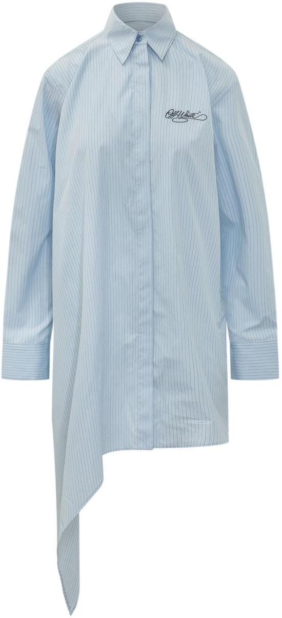 26FW 오프화이트 미디 원피스 2FU00398TW489 LICHTBLUE
