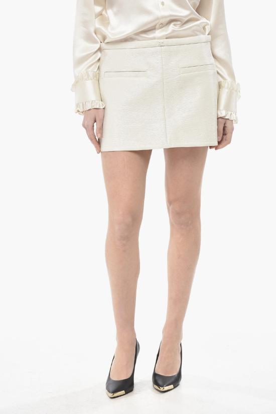  쿠레쥬 숏 스커트 423CJU126VY0014 0011 BLANC White