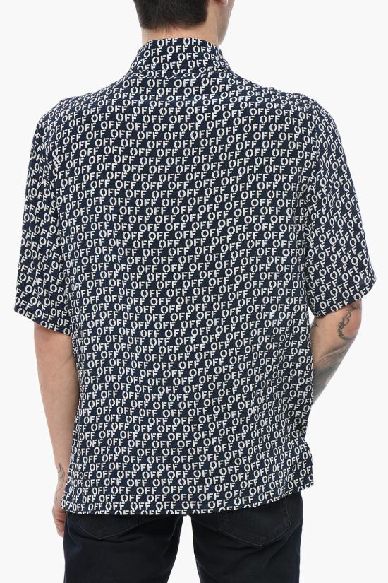  오프화이트 긴팔 셔츠 OMGG004F23FAB0064600 Blue - OFF WHITE